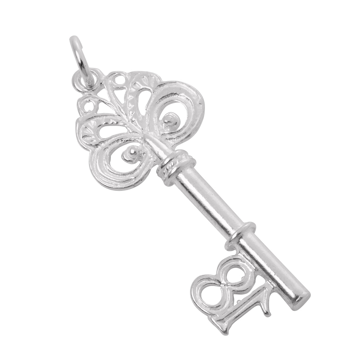 Sterling Silver 18th Birthday Key Charm