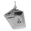Sterling Silver Playing Cards Charm