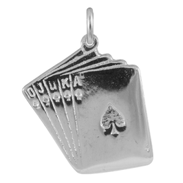 Sterling Silver Playing Cards Charm