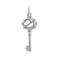 Sterling Silver 21st Key Charm