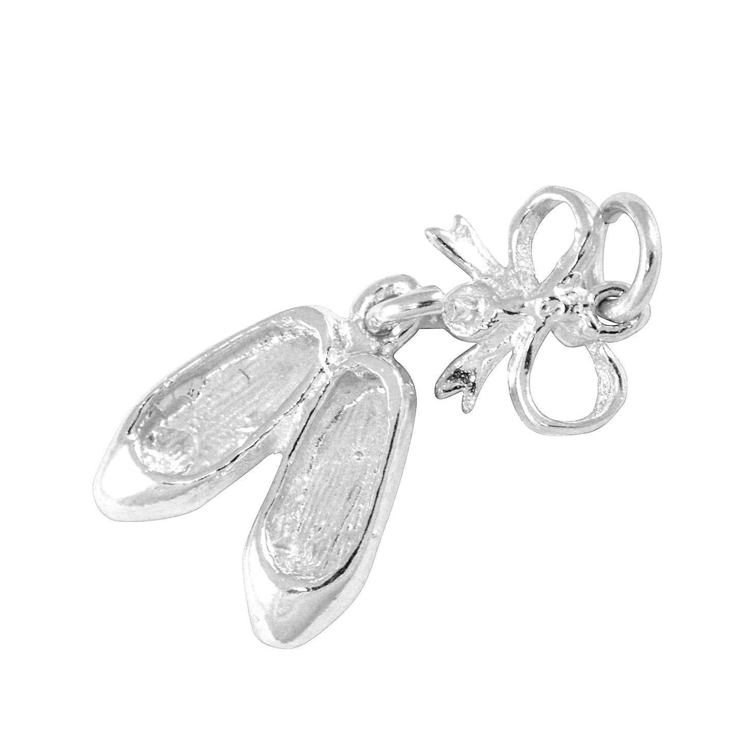 Sterling Silver Ballet Slippers Charm