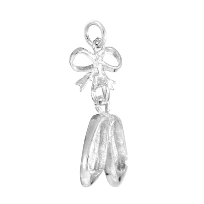 Sterling Silver Ballet Slippers Charm