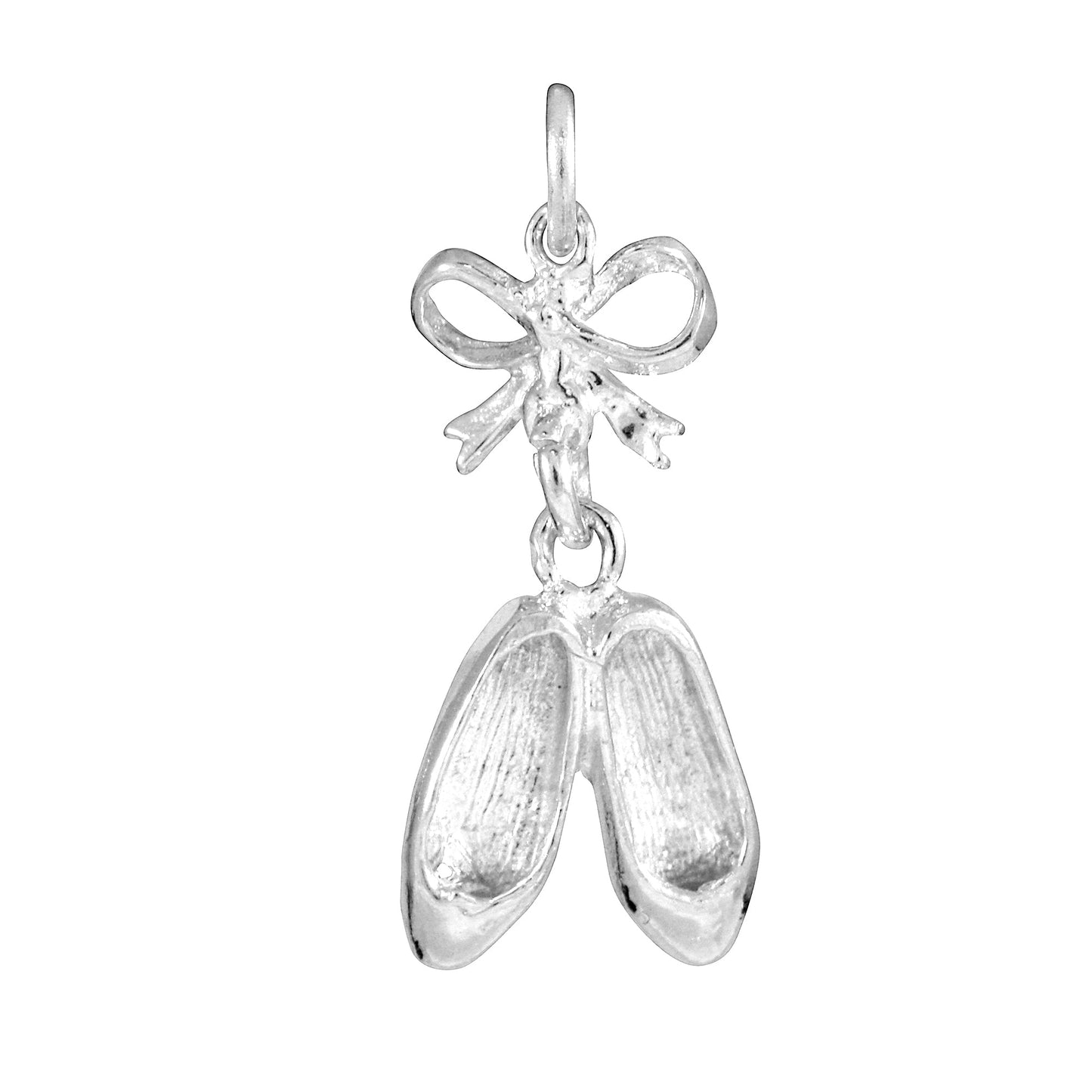 Sterling Silver Ballet Slippers Charm