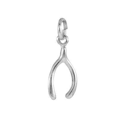 Sterling Silver Tiny Wishbone Charm