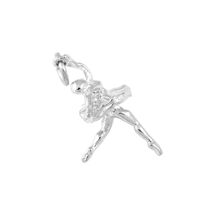 Sterling Silver Ballet Dancer Charm