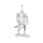 Sterling Silver Liver Bird on Branch Charm