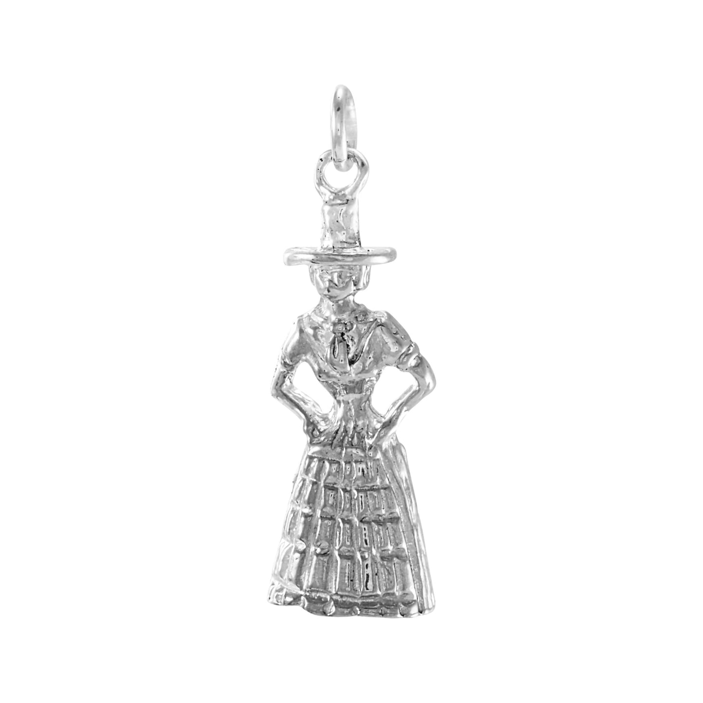 Sterling Silver Welsh Lady Charm