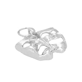 Sterling Silver Theatre Comedy & Tragedy Masks Charm