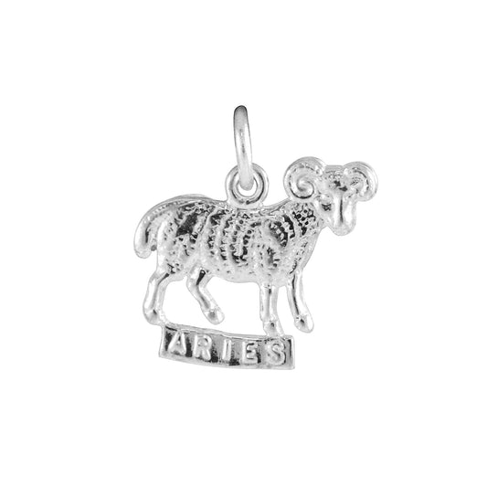 Sterling Silver Aries Ram Charm