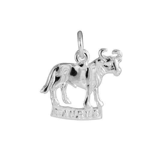 Sterling Silver Taurus Bull Charm