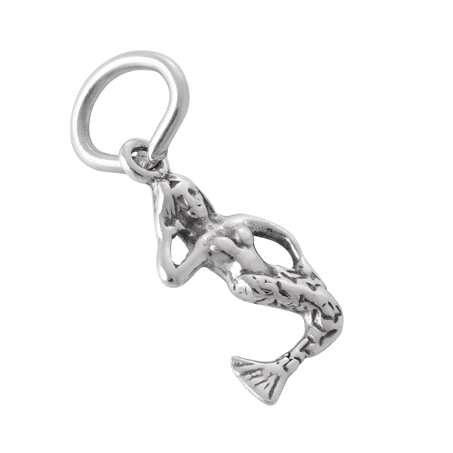 Sterling Silver Small Mermaid Charm