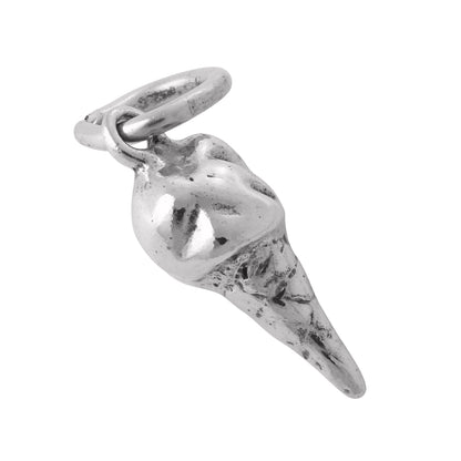 Sterling Silver Ice Cream Cone Charm