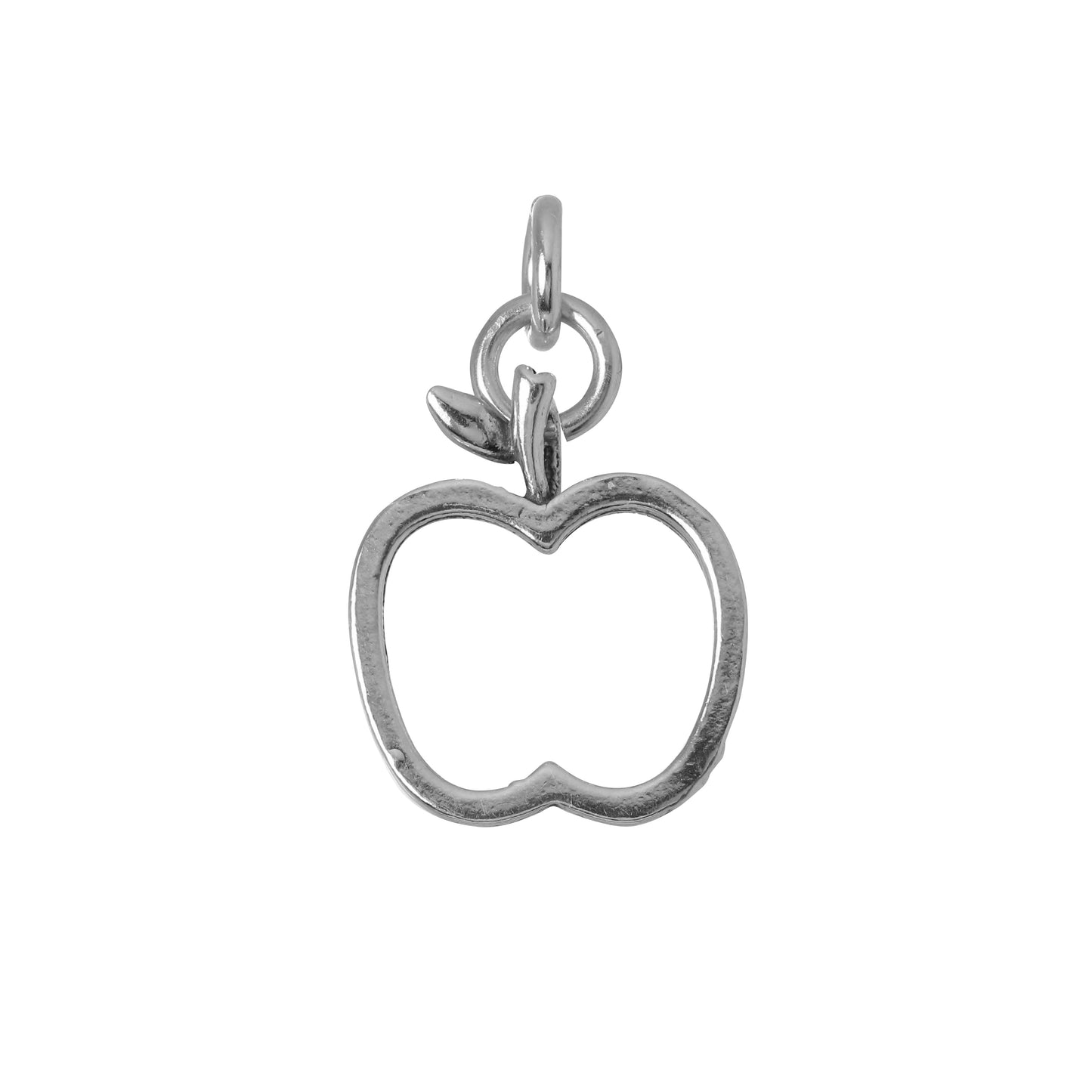 Sterling Silver Apple Outline Charm