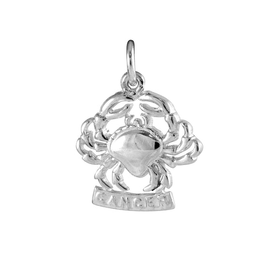 Sterling Silver Cancer Crab Charm