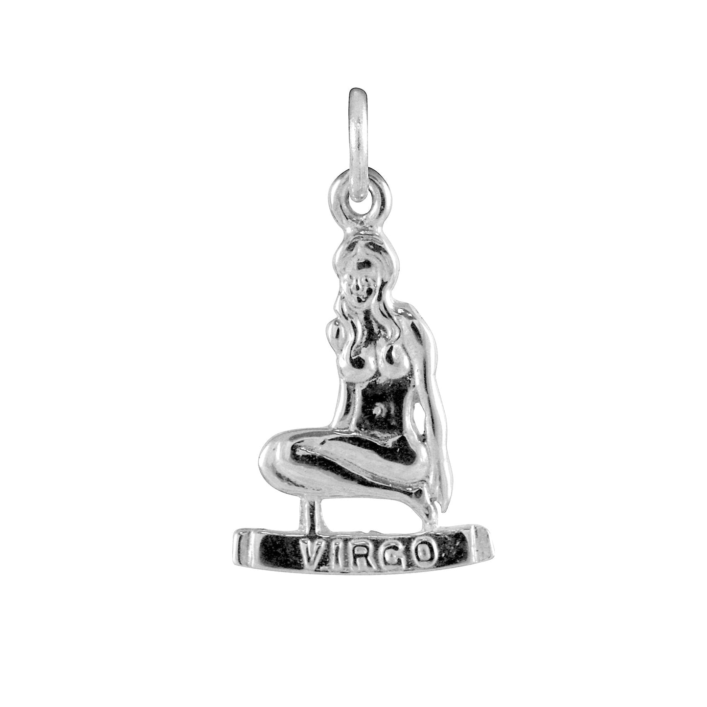 Sterling Silver Virgo Virgin Charm