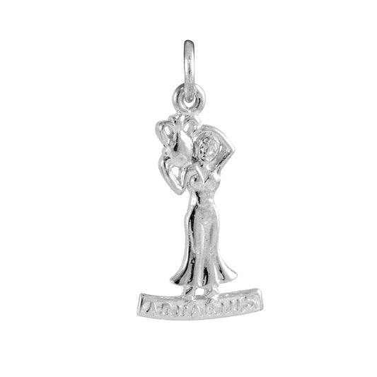 Sterling Silver Aquarius Water Bearer Charm