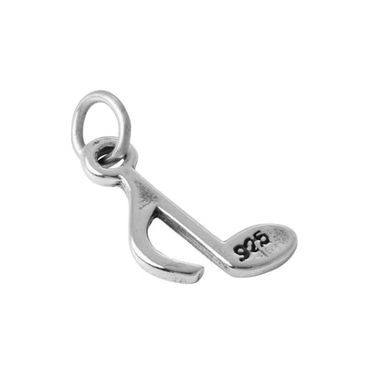 Sterling Silver 8th Musical Note Charm