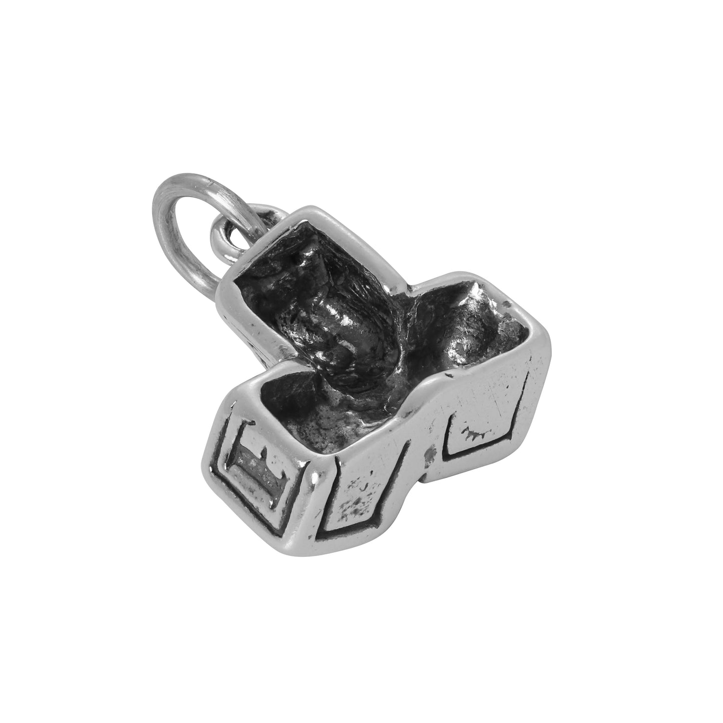 Sterling Silver ABC Blocks Charm