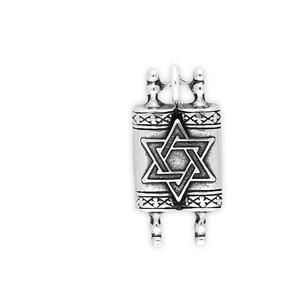 Sterling Silver Torah Charm