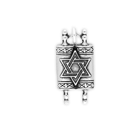 Sterling Silver Torah Charm