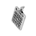 Sterling Silver Bingo Card Charm