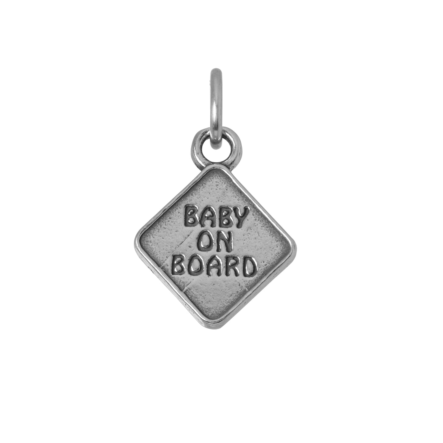 Sterling Silver Baby on Board Charm