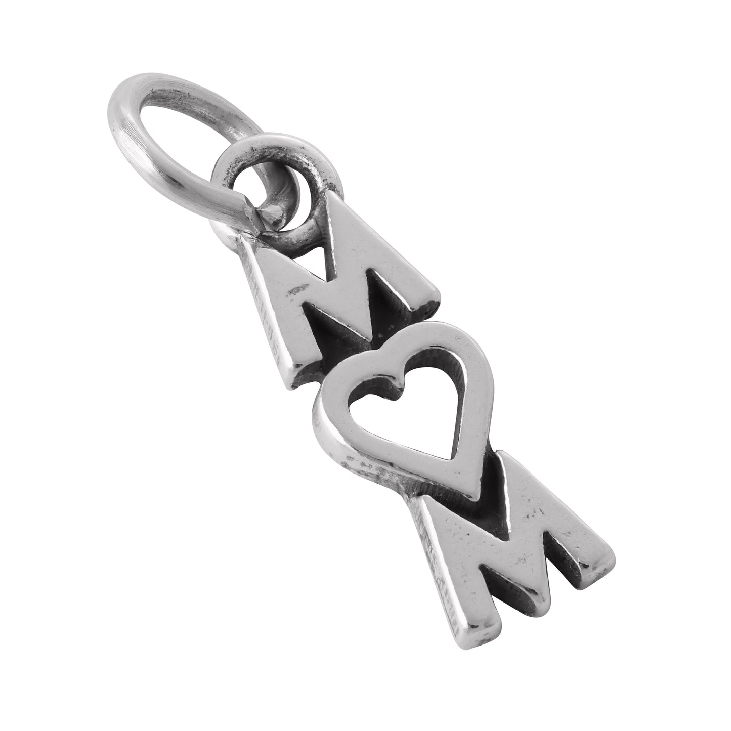 Sterling Silver Mum With Heart Charm