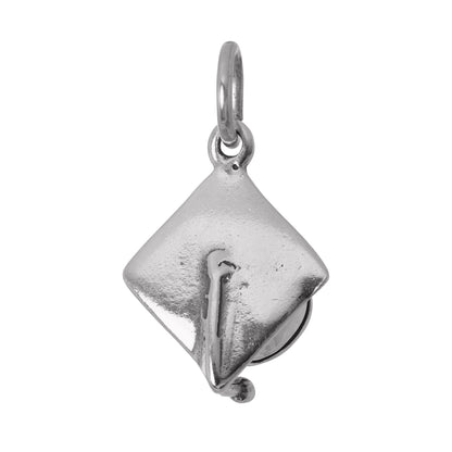 Sterling Silver Mortarboard Charm
