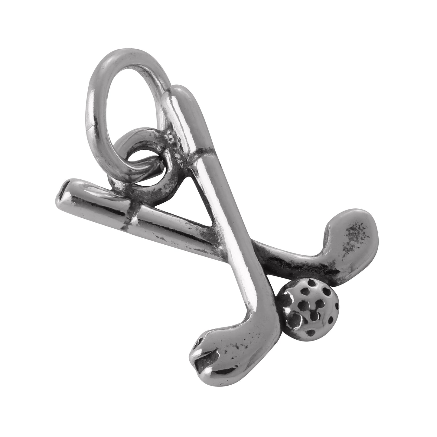 Sterling Silver Golf Club and Ball Charm