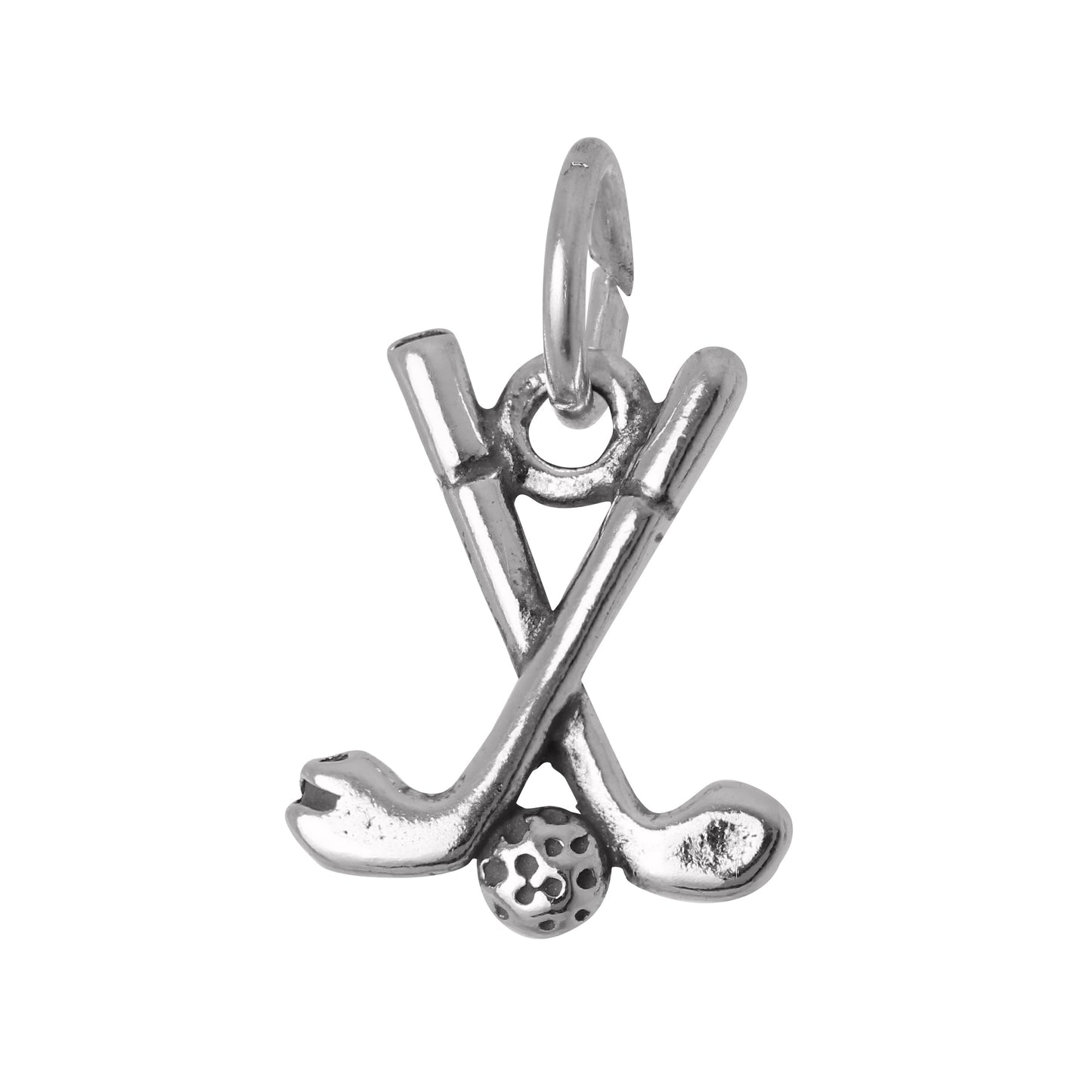 Sterling Silver Golf Club and Ball Charm