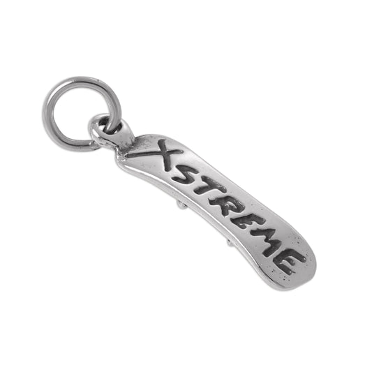 Sterling Silver Snowboard Charm