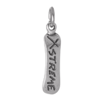 Sterling Silver Snowboard Charm