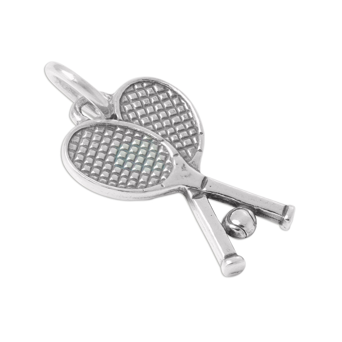 Sterling Silver Tennis Charm