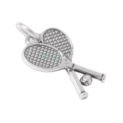 Sterling Silver Tennis Charm
