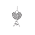 Sterling Silver Tennis Charm