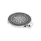 Sterling Silver Round St Christopher Charm