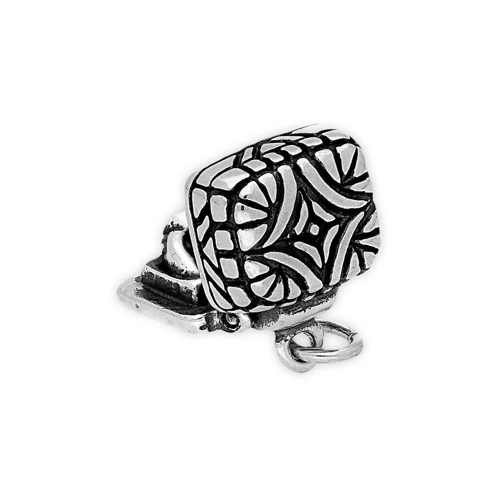 Sterling Silver Gift Box With Engagement Ring Charm