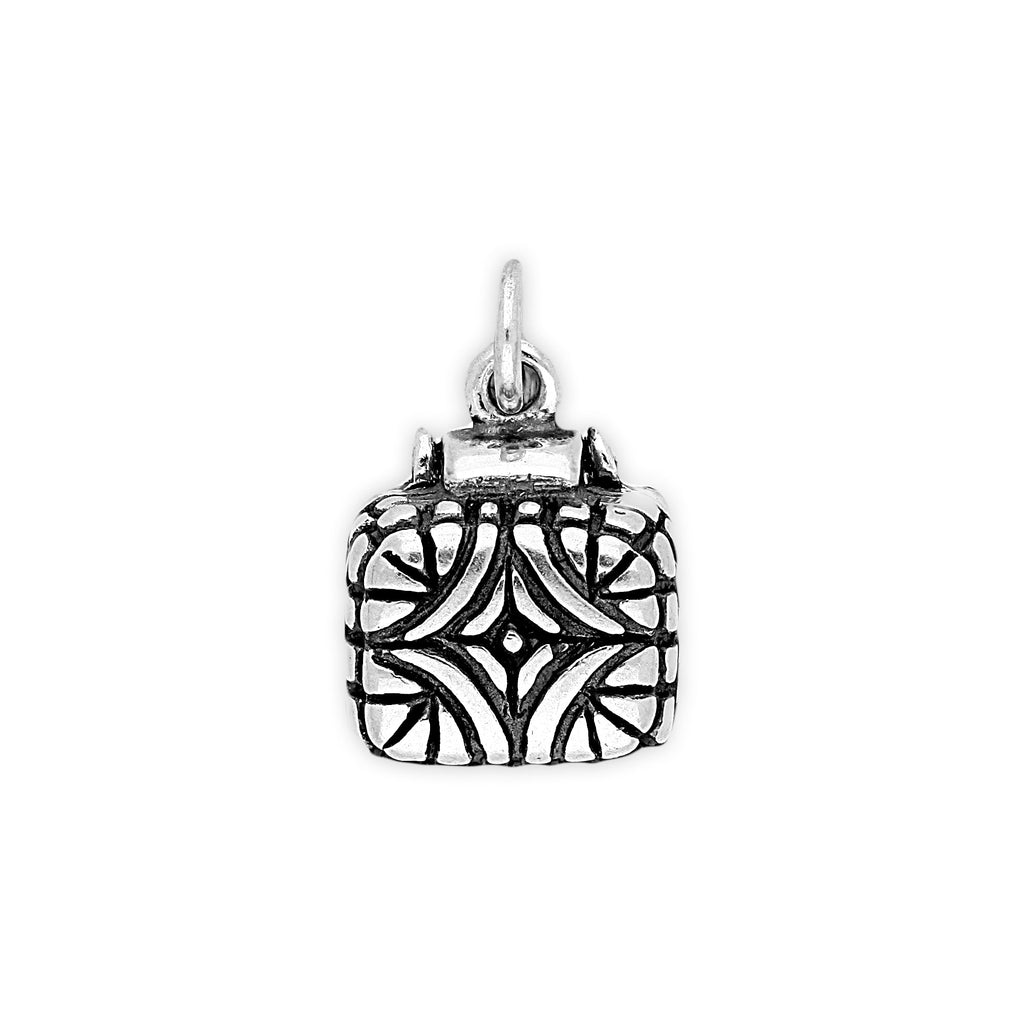 Sterling Silver Gift Box With Engagement Ring Charm
