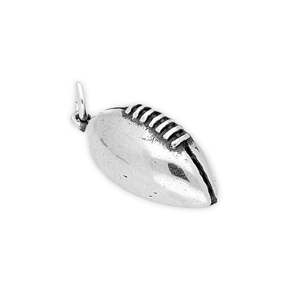 Sterling Silver Rugby Ball Charm