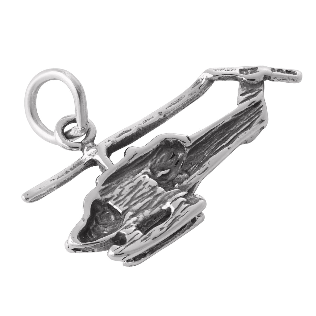 Sterling Silver Helicopter Charm