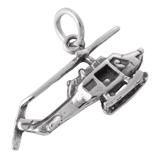 Sterling Silver Helicopter Charm