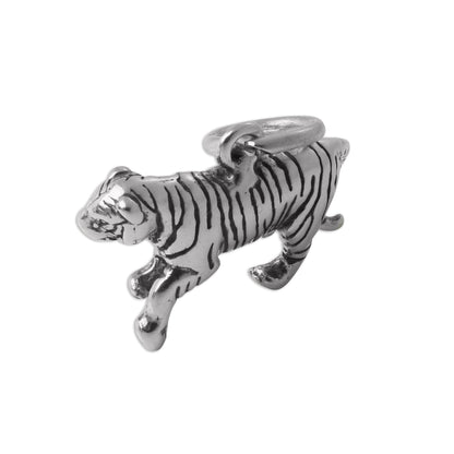 Sterling Silver Tiger Charm