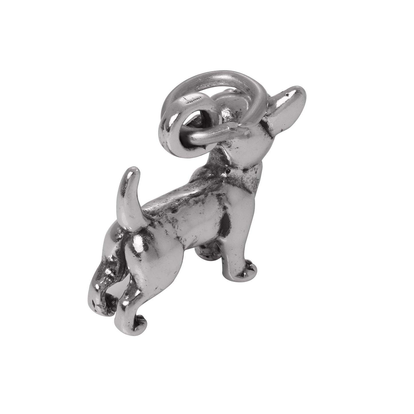 Sterling Silver Chihuahua Charm