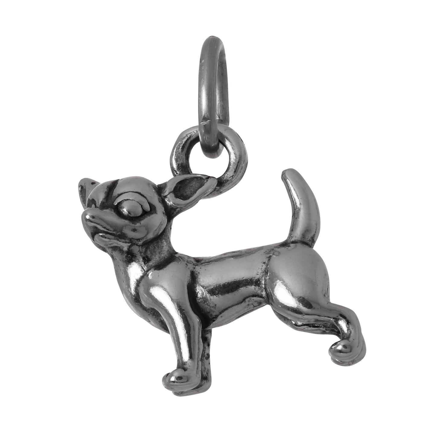 Sterling Silver Chihuahua Charm