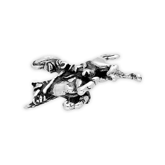 Sterling Silver Jousting Knight Charm
