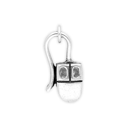Sterling Silver Computer Mouse Charm