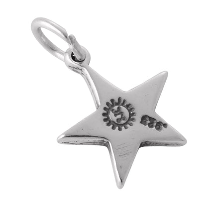 Sterling Silver Double Star Charm