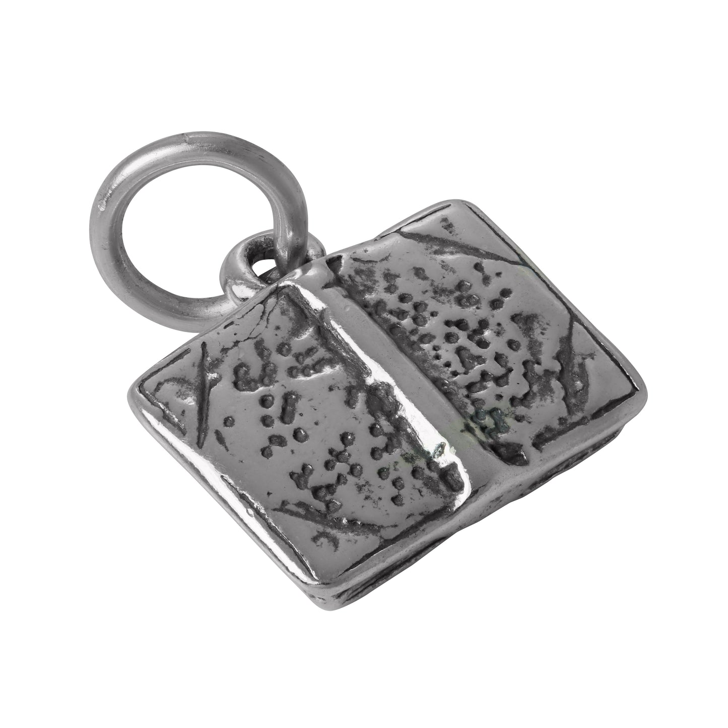 Sterling Silver Book Charm