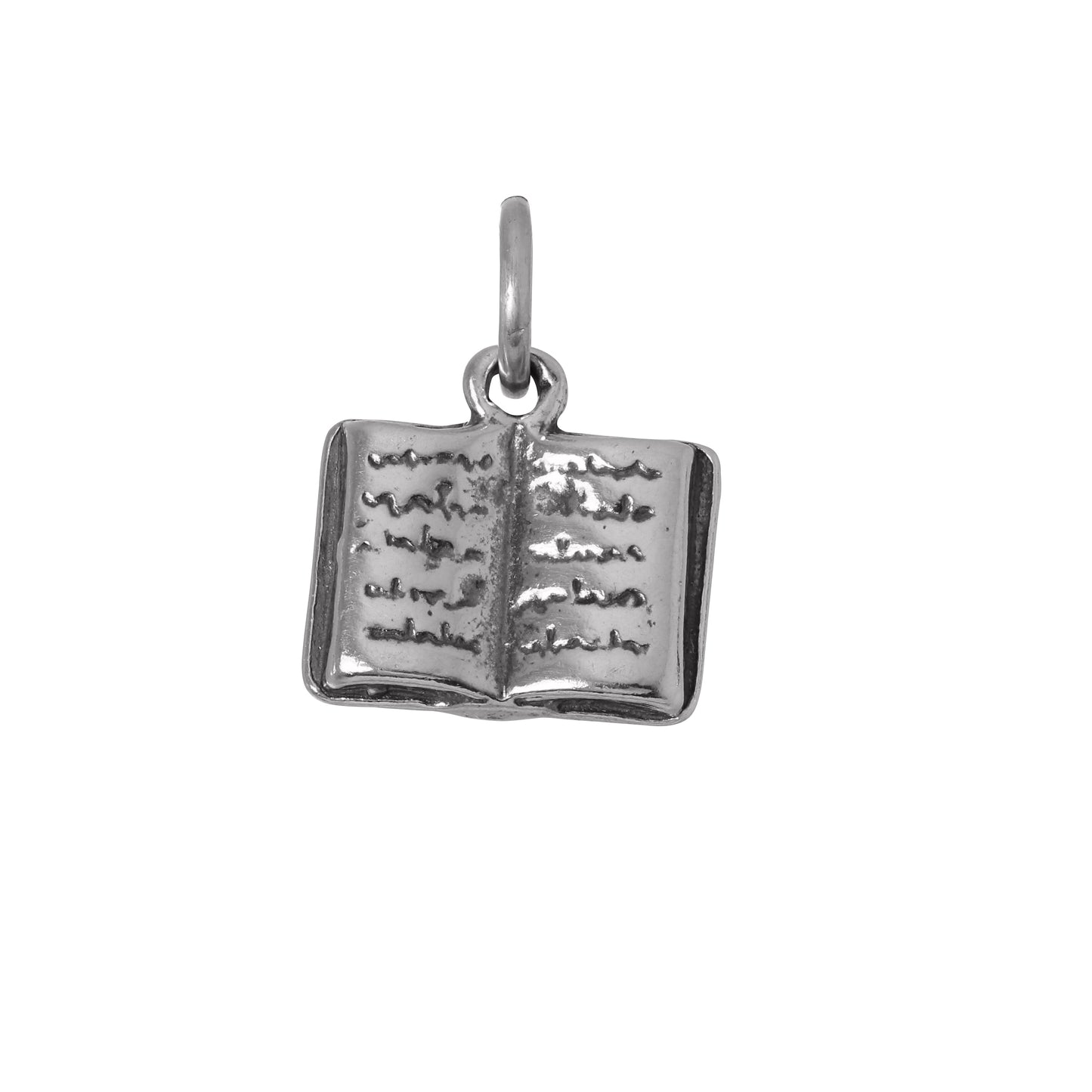 Sterling Silver Book Charm