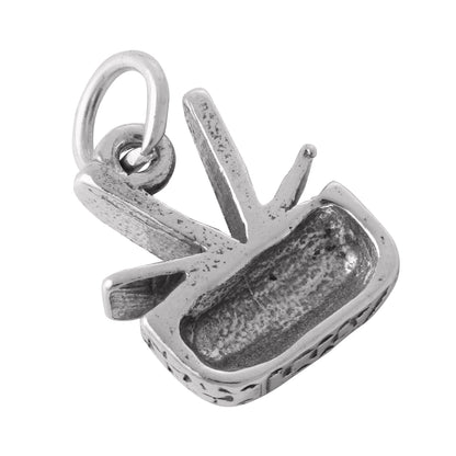 Sterling Silver Picnic Basket Charm